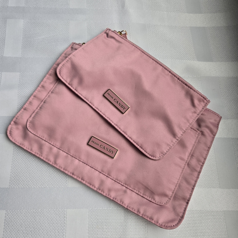 Prada Candy Pink Pouch Set